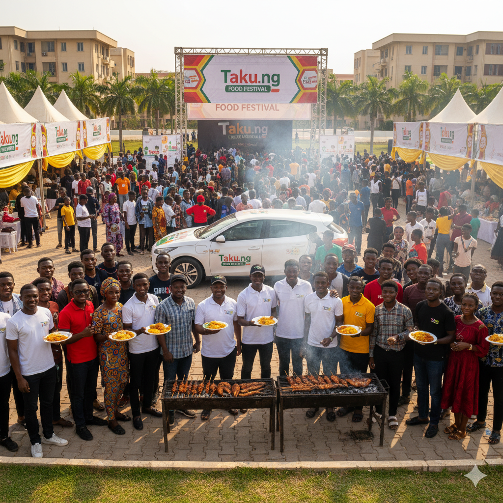 Background food festival